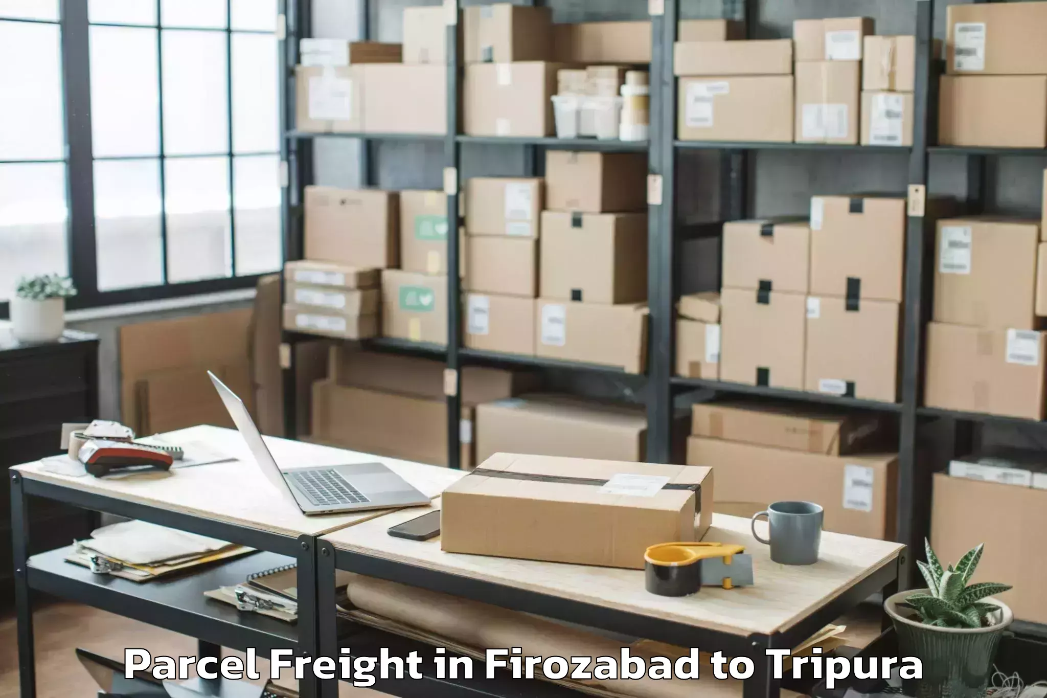 Efficient Firozabad to Kailashahar Airport Ixh Parcel Freight